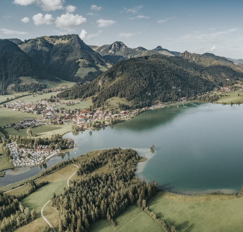 The Walchsee lanke and the Walchsee village